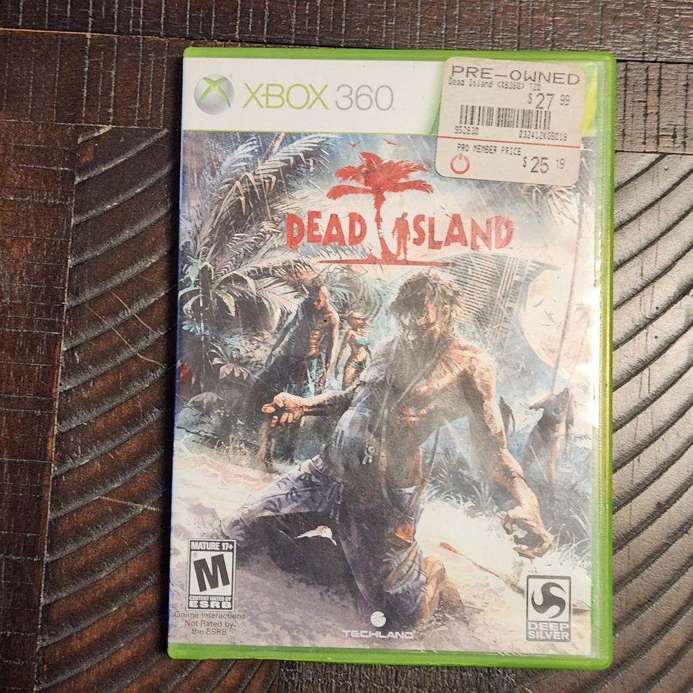 Dead Island Xbox 360 Game Zombie Action Adventure Mature M Rated